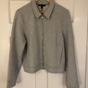 Banana Republic Gray Bomber Jacket